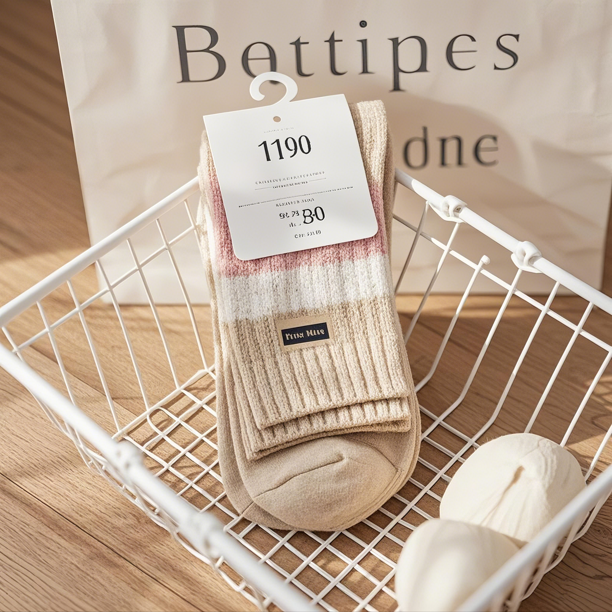 Socks price tag display board